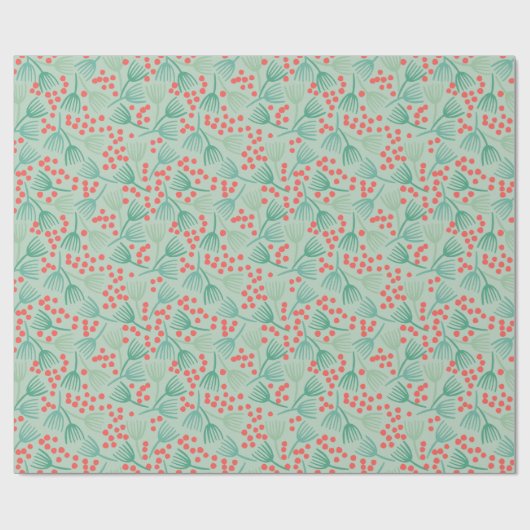 Handgezeichneter Weihnachtsbaum Evergreen Pine Nee Geschenkpapier (Flach)