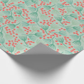 Handgezeichneter Weihnachtsbaum Evergreen Pine Nee Geschenkpapier (Ecke)