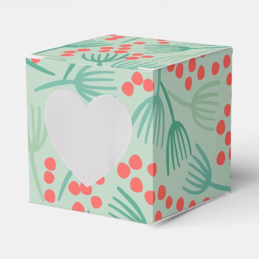 Handgezeichneter Weihnachtsbaum Evergreen Pine Nee Geschenkschachtel (Vorderseite)