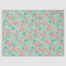 Handgezeichneter Weihnachtsbaum Evergreen Pine Nee Seidenpapier