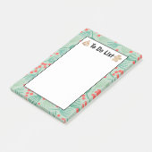 Handgezeichneter Weihnachtsbaum Evergreen Pine zu Post-it Klebezettel (angewinkelt)