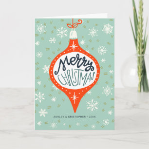Handgezeichneter Weihnachtsschmuck Feiertagskarte