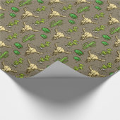 Handgezeichneter Western Bull Skull Wüste Kaktus P Geschenkpapier (Ecke)