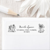 Handgezeichneter Whimsical Halloween Polterabend (Insitu)