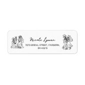 Handgezeichneter Whimsical Halloween Polterabend (Vorne)