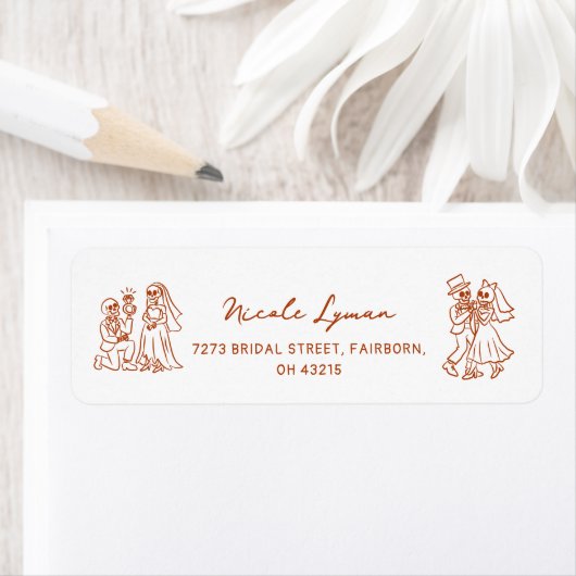 Handgezeichneter Whimsical Halloween Polterabend (Insitu)