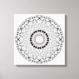 Handgezeichnetes abstraktes Mandala-Design. Vector Leinwanddruck