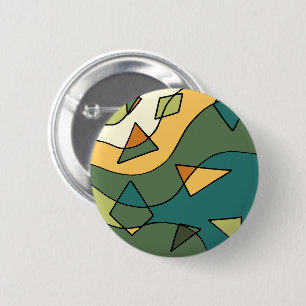 Handgezeichnetes abstraktes Vintage-Design Button
