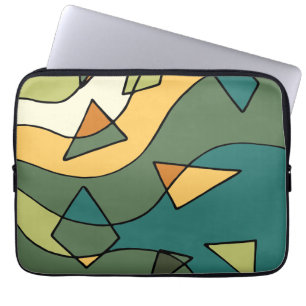 Handgezeichnetes abstraktes Vintage-Design Laptopschutzhülle