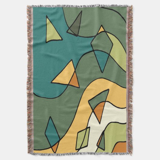 Handgezeichnetes abstraktes Vintages Design Decke (Vorderseite Vertikal)