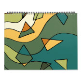 Handgezeichnetes abstraktes Vintages Design Kalender (Titelbild)