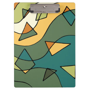 Handgezeichnetes abstraktes Vintages Design Klemmbrett