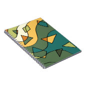 Handgezeichnetes abstraktes Vintages Design Notizblock (Rechte Seite)