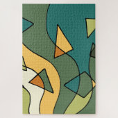 Handgezeichnetes abstraktes Vintages Design Puzzle (Vertikal)