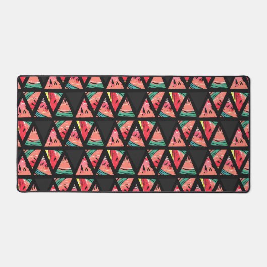 Handgezeichnetes Abstraktes Wassermelonmuster Schreibtischunterlage (Vorderseite)