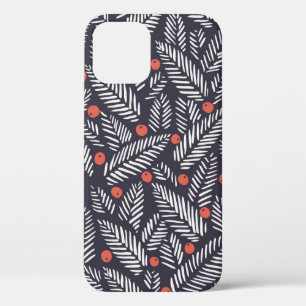 Handgezeichnetes abstraktes Weihnachtsgrün, rot he Case-Mate iPhone Hülle