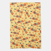 Handgezeichnetes Aperol Spritz Cocktail Stunden Te Geschirrtuch (Vertikal)