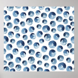 Handgezeichnetes Aquarell Nahtloses Tapete Poster