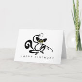 Handgezeichnetes AYE-AYE - Wildtiere - Natur - Grü Karte (Vorderseite)