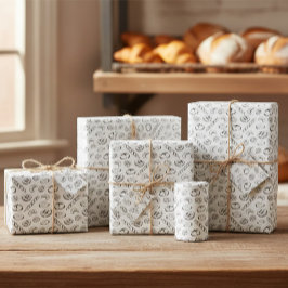 Handgezeichnetes Bäckerei-Illustrations-Geschenkpa Geschenkpapier