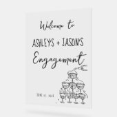 Handgezeichnetes Begrüßungszeichen Akryllische Ver Acrylschild (Winkel)