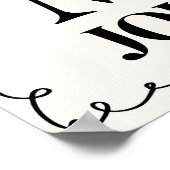 Handgezeichnetes Begrüßungszeichen Poster (Ecke)