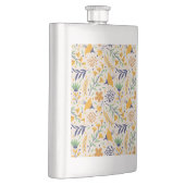Handgezeichnetes Blumenmuster-23595 Flachmann (Rechts)