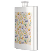 Handgezeichnetes Blumenmuster-23595 Flachmann (Links)