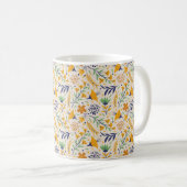Handgezeichnetes Blumenmuster-23595 Kaffeetasse (VorderseiteRechts)