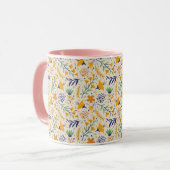Handgezeichnetes Blumenmuster-23595 Tasse (Vorderseite Links)