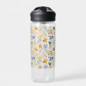 Handgezeichnetes Blumenmuster-23595 Trinkflasche (Vorderseite)