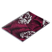 Handgezeichnetes Blumenmuster mit Kamelie-Blume Notizblock (Linke Seite)