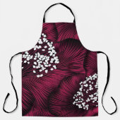 Handgezeichnetes Blumenmuster mit Kamelie-Blume Schürze (Vorderseite)