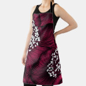 Handgezeichnetes Blumenmuster mit Kamelie-Blume Schürze (InSitu)