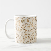 Handgezeichnetes Boho-Blattmuster Kaffeetasse (Links)