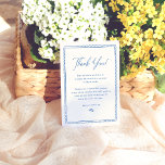 Handgezeichnetes Brautparty Dankeskarte<br><div class="desc">Eine elegante Dankeschön-Karte, die zu unserer Kollektion "She's Off The Market Floral Brautparty" passt. Dieses Design verfügt über einen handgezeichnet Retro-skallopierten Rahmen und eine maßgeschneiderte Danksagung an Freunde und Familie. Die Rückseite des Designs ist mit einem schicken gestreiften Muster versehen. Anzeigen der auf dieser Seite verlinkten Auflistung für das entsprechende...</div>