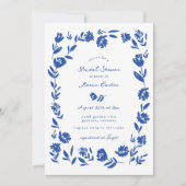 Handgezeichnetes Brautparty der Whimsikschen Blume Einladung (Vorderseite)