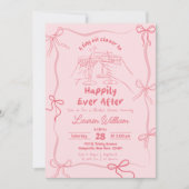 Handgezeichnetes Brautparty Einladung (Vorderseite)