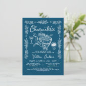 Handgezeichnetes Brautparty Einladung (Stehend Vorderseite)