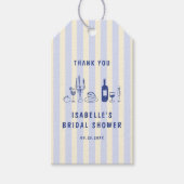 Handgezeichnetes Brautparty Vielen Dank Geschenkanhänger (Vorderseite)