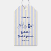 Handgezeichnetes Brautparty Vielen Dank Geschenkanhänger (Vorderseite)