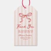 Handgezeichnetes Brautparty Vielen Dank Geschenkanhänger (Vorderseite)