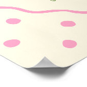 Handgezeichnetes Bridal Tee Party Willkommen Poster (Ecke)