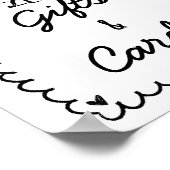 Handgezeichnetes Cocktailgeschenk und Karten Poster (Ecke)