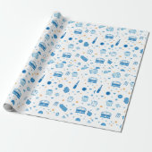 Handgezeichnetes Cricket-Doodle-Nahtloses Muster S Geschenkpapier (Ungerollt)