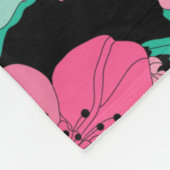 Handgezeichnetes Dekorationsmuster Cherry Blossom Fleecedecke (Ecke)