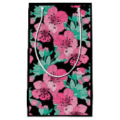 Handgezeichnetes Dekorationsmuster Cherry Blossom Kleine Geschenktüte (Vorderseite)