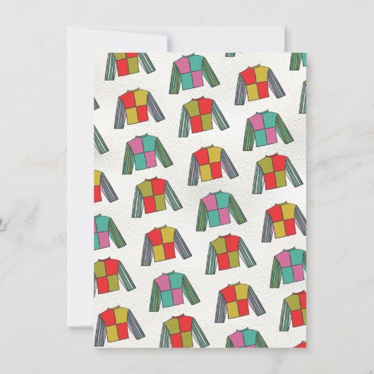 Handgezeichnetes Derby-Party Einladung (Rückseite)