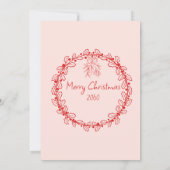 Handgezeichnetes Doodle Lieblings-Dinge Weihnachts Einladung (Rückseite)