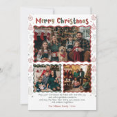 Handgezeichnetes Doodle Weihnachten 3 FotoCollage (Vorderseite)